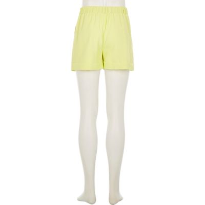 Girls lime green tailored shorts